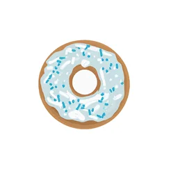 Free clipart light blue donut